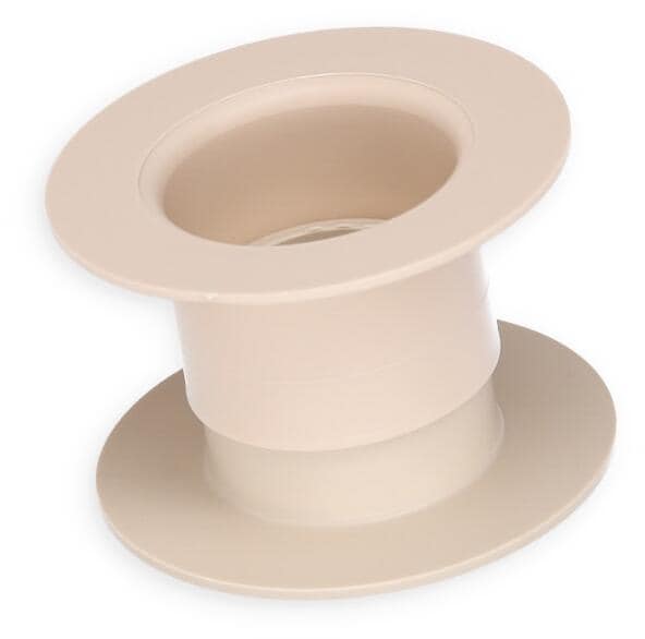 Gulvgjennomføring for kabler 33 mm, beige, 23-45 mm - MPK forfra