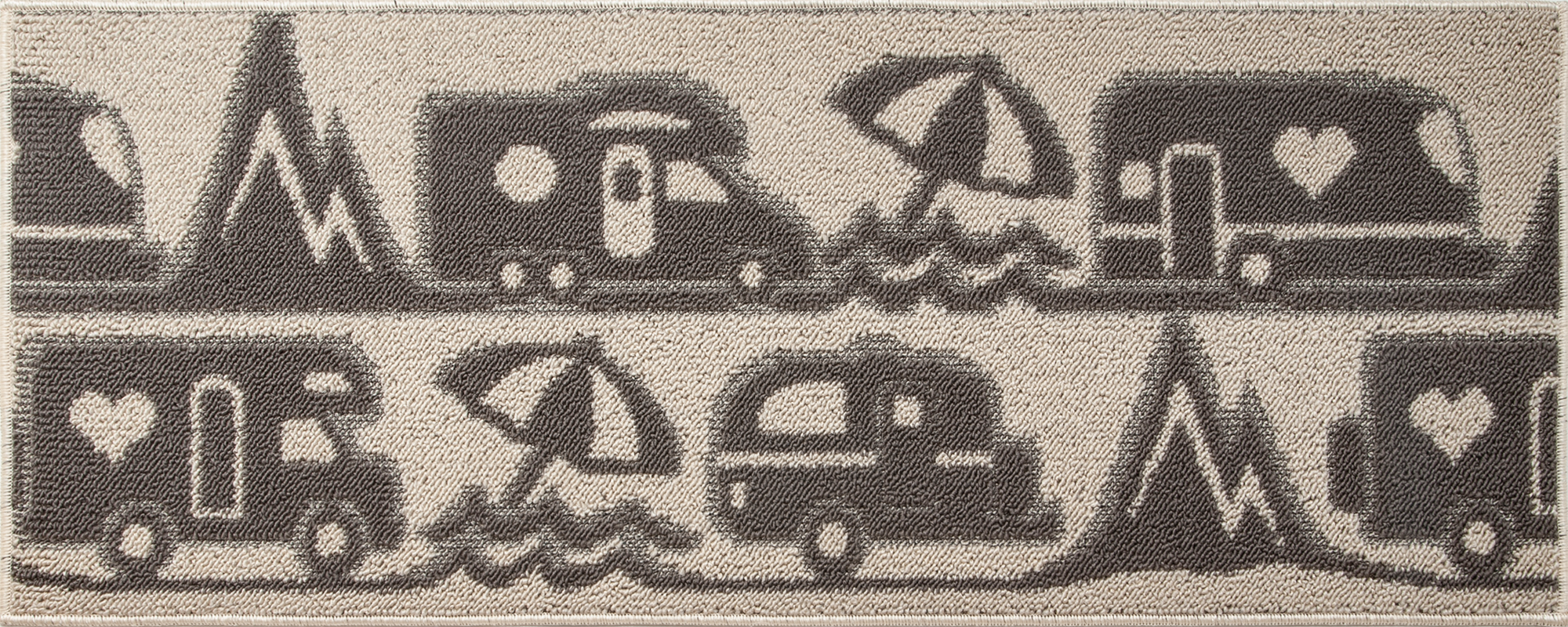 Gulvløper Master Camp 40x50 cm beige polyester for campingvogner