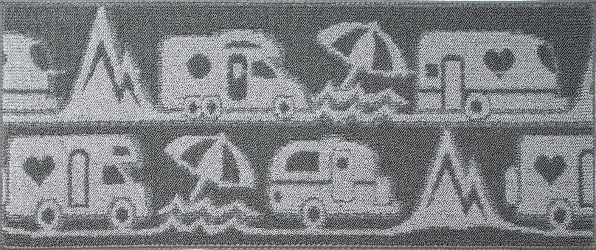 Gulvløper Master Camp 40x50 cm grå polyester for campingvogn og bobil