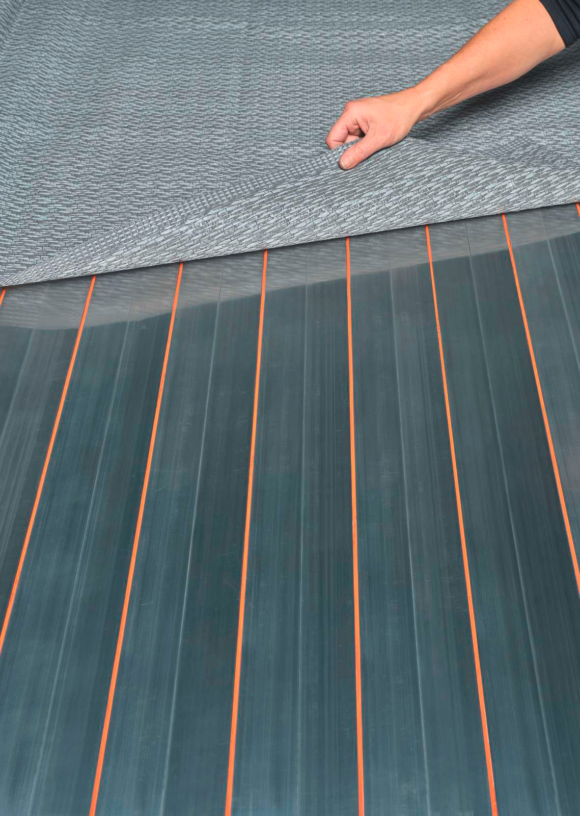 Gulvvarme aluminiumsplater 3 m² for fortelt Isabella forfra