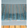 Detalj av Gulvvarme aluminiumsplater 3 m² for fortelt Isabella montert