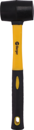 Gummihammer med glassfiberskaft 31 cm 410 g for presis og skånsom bruk