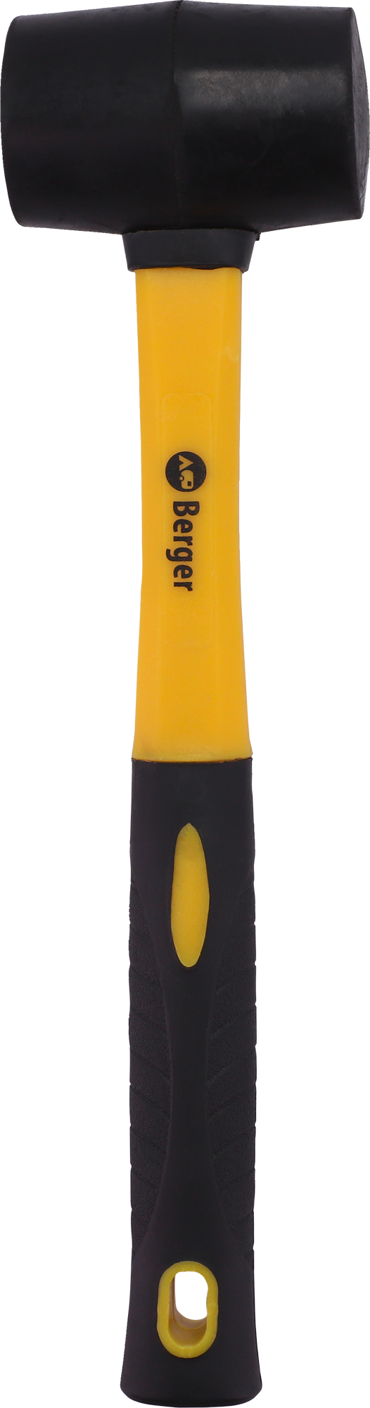 Gummihammer med glassfiberskaft 31 cm 410 g for presis og skånsom bruk