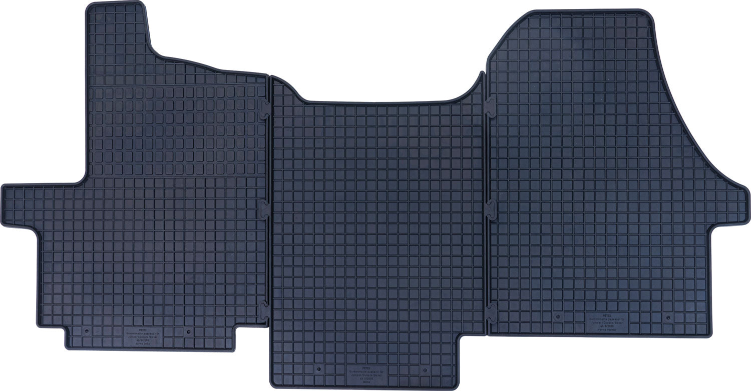Gummimatte for førerhus Fiat Ducato fra 09/06, svart forfra