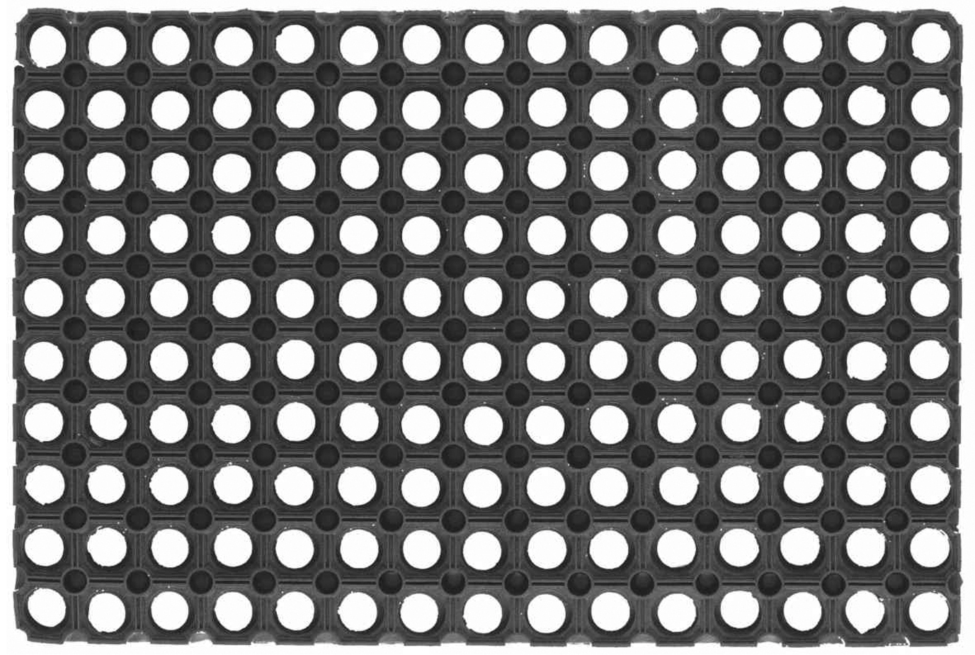 Gummimatte ute 60x40 cm sklisikker og utvidbar - Arisol for inngangsparti