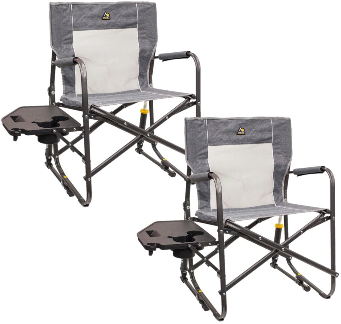 Gyngestol Freestyle Rocker sett 2 stk Heathered Pewter forfra