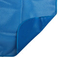 Hageduk Milano halvrund 210x160 cm indigo forfra
