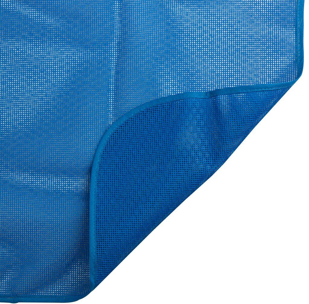 Hageduk Milano halvrund 210x160 cm indigo forfra