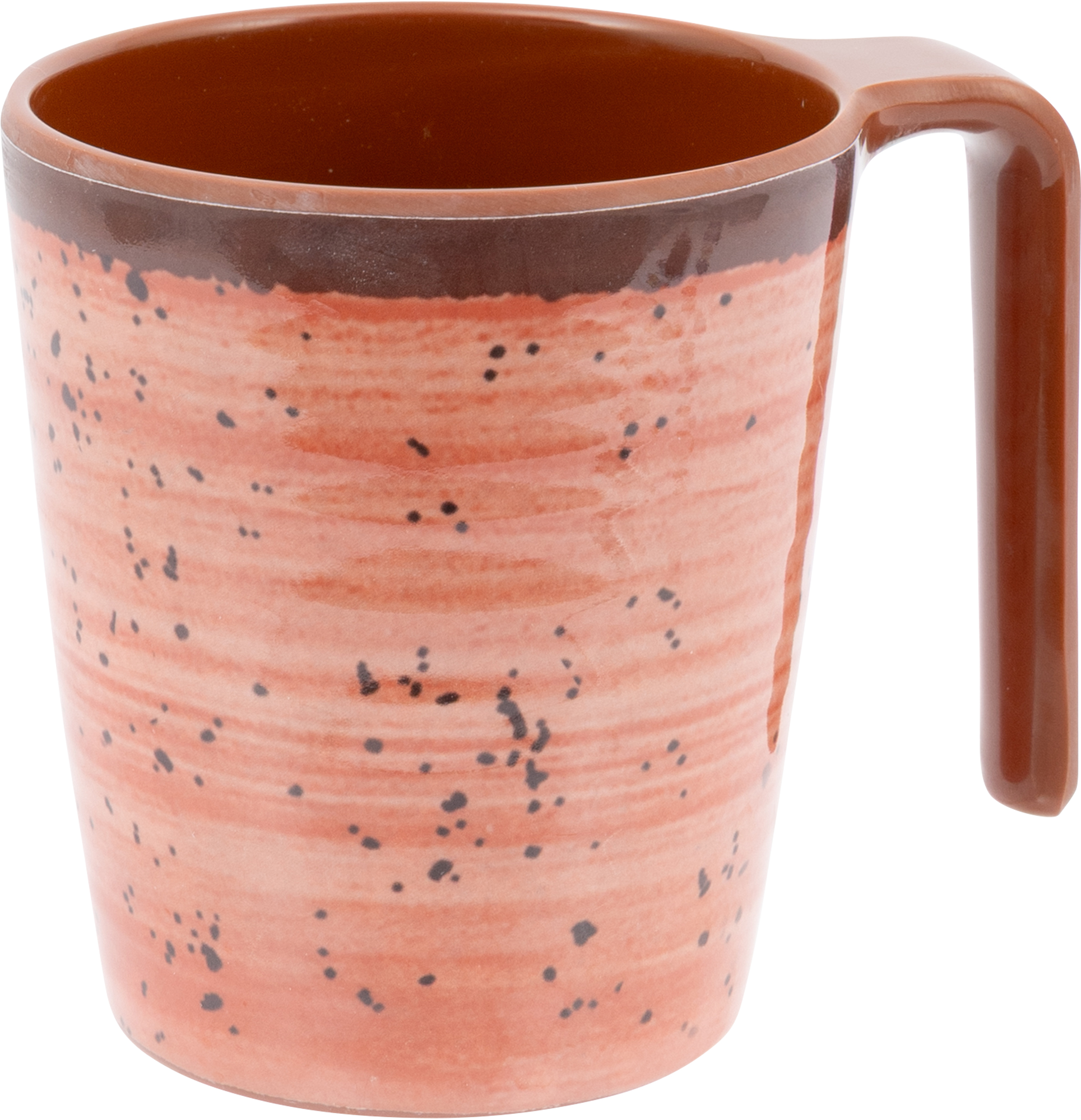 Halo kopper i BPA-fritt melamin 4-er sett 400 ml Clay forfra