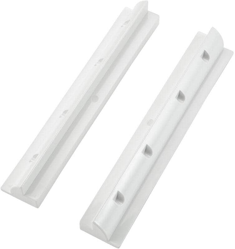 Haltespoiler for solcellepanel 534 mm lang hvit 2-delt - ECTIVE forfra