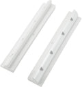 Haltespoiler for solcellepanel 534 mm lang hvit 2-delt - ECTIVE forfra