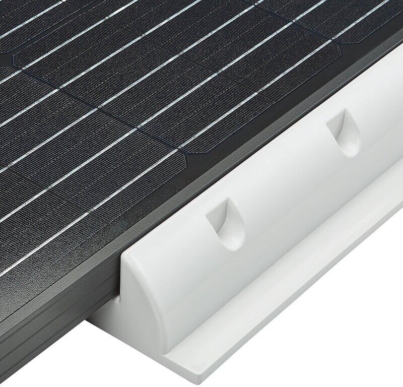 Haltespoiler for solcellepanel 534 mm lang hvit 2-delt - ECTIVE bakside