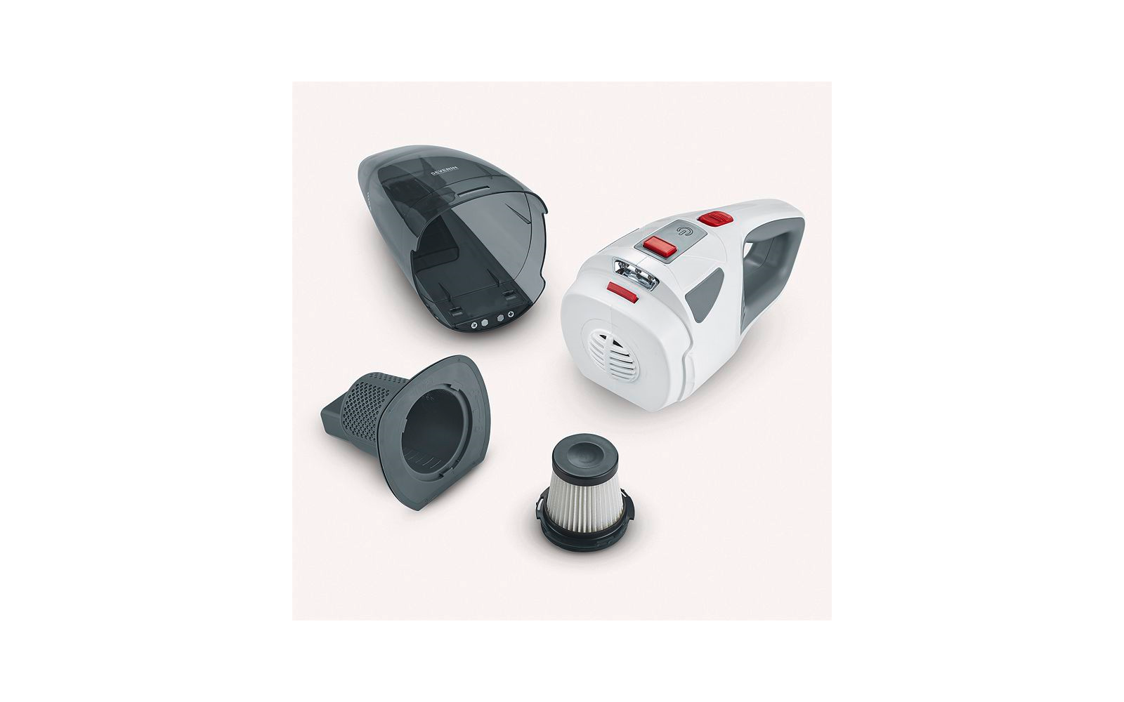 Montert Håndstøvsuger 4-in-1 trådløs 120 W Wet & Dry hvit - Severin i veggholder