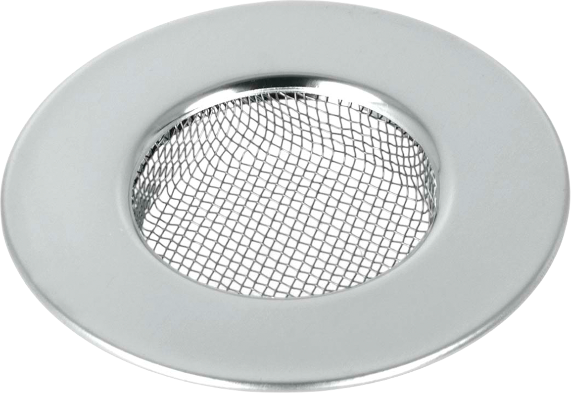Hårfangsil i rustfritt stål Ø 7,5 cm for avløp Metaltex forfra