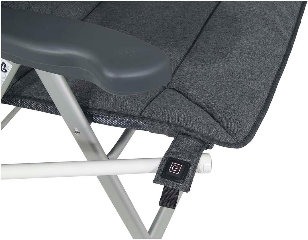 HC/237 oppvarmbar stolpute med powerbank 128x53 cm - Crespo montert på stol