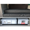 Heckutdrag heckBOXX flex delt 750 mm for VW T5/T6 nærbilde av materialer