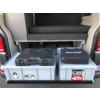 Heckutdrag heckBOXX flex delt 750 mm for VW T5/T6 montert i bil