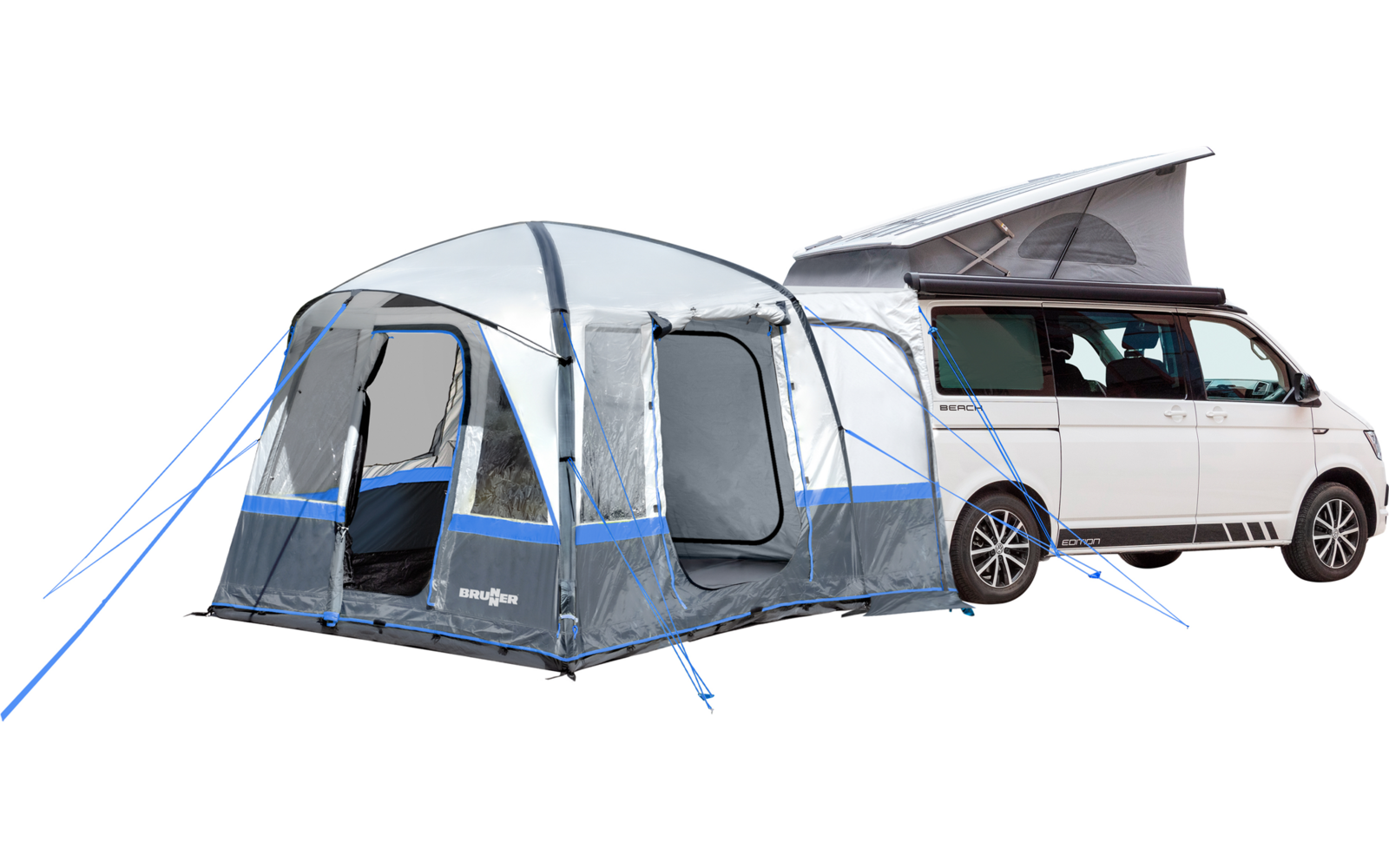 Hekktelt Indipendence oppblåsbart for van 280 x 250 cm nærbilde av stoff
