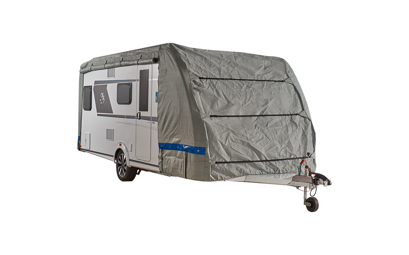 Helgarasje Wintertime for campingvogn 430x250x220 cm bakside