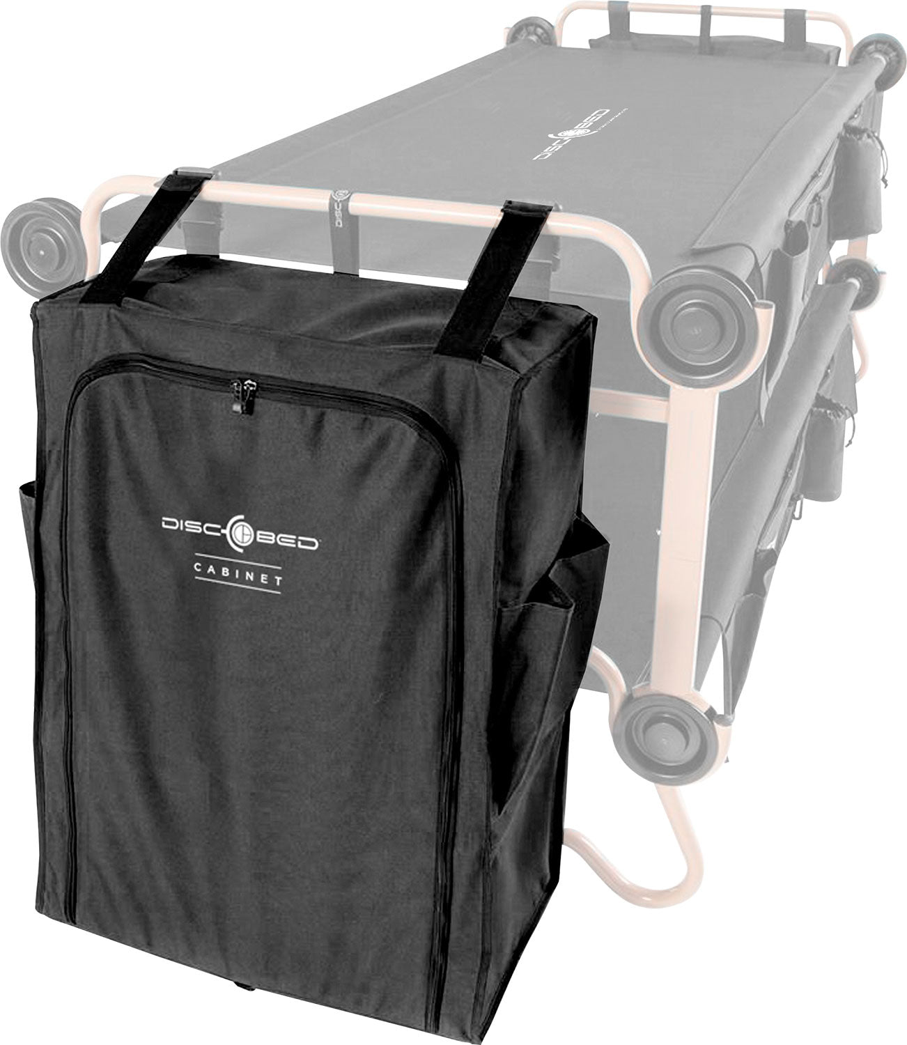 Hengegarderobe for køyeseng L/XL 59x79 cm svart - Disc-O-Bed forfra