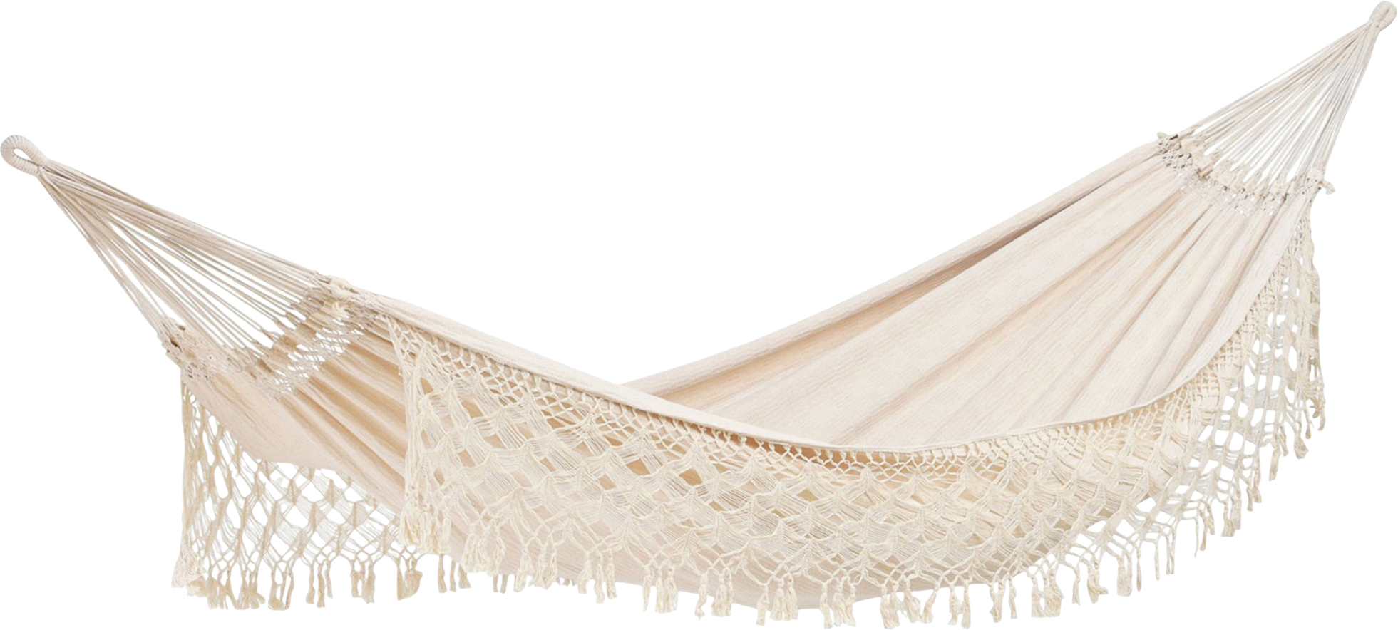 Hengekøye Rio Natura håndvevd bomull 160 cm bred forfra