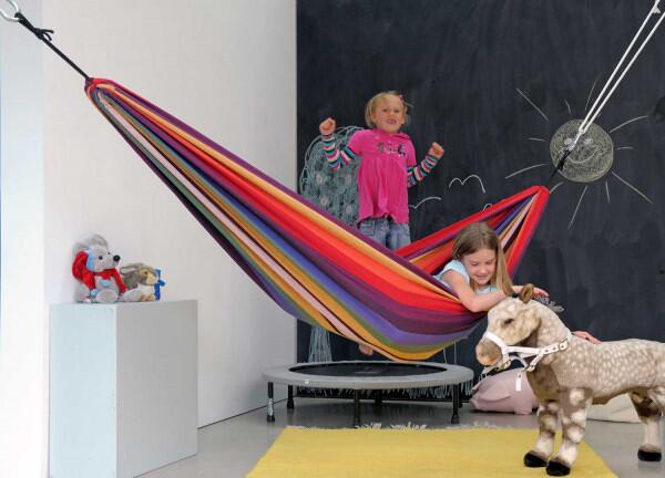 Montert Hengekøye Chico for barn 220x120 cm rainbow i barnerom
