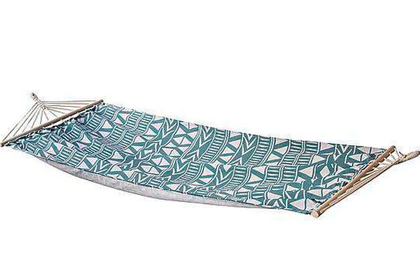 Hengekøye Oxomo med sprederstang 230x118 cm bomull/polyester fra Bo-Camp