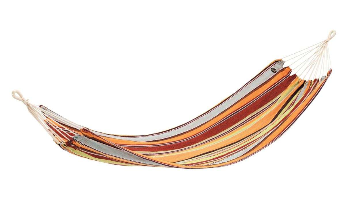 Hengekøye Tobago 200x100 cm polybomull med trestang Easy Camp for camping og hage