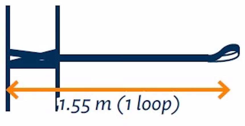 Hengekøyforlenger Tree Friendly Extender 2x155 cm 300 kg pakket