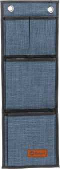 Hengelomme Milo Basic blå 58 x 20 cm polyester forfra