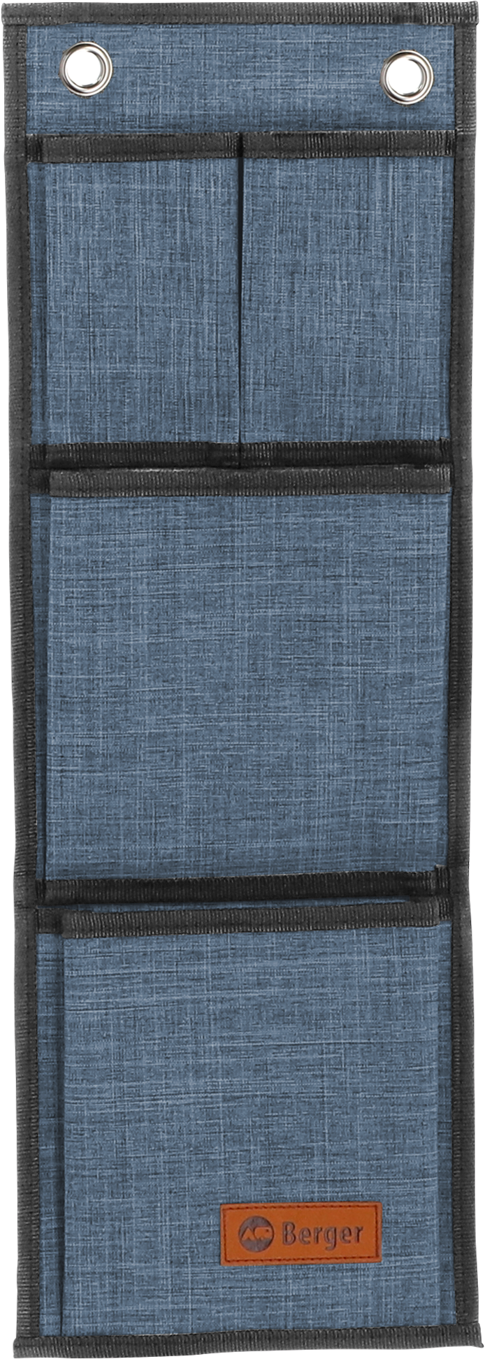 Hengelomme Milo Basic blå 58 x 20 cm polyester forfra