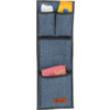 Hengelomme Milo Basic blå 58 x 20 cm polyester bakside