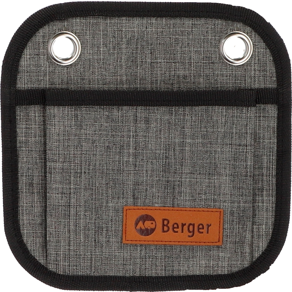 Hengeoppbevaring Milo 1 med 1 lomme 20 x 20 cm polyester svart forfra