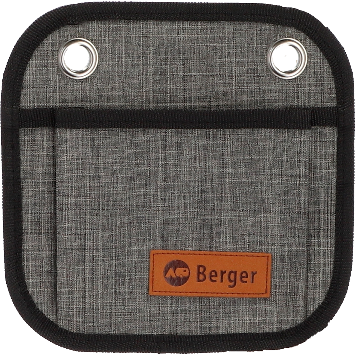 Hengeoppbevaring Milo 1 med 1 lomme 20 x 20 cm polyester svart forfra