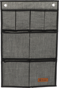Hengeoppbevaring Milo Multi 38 x 58,5 cm 8 lommer polyester svart forfra