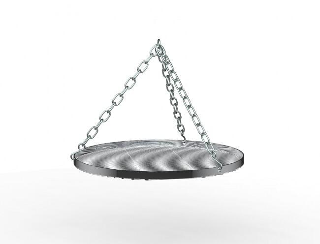 Hengerist for trefot Ø50 cm forkrommet stål Petromax forfra