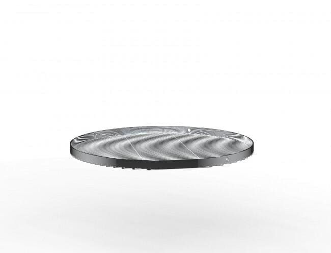 Hengerist for trefot Ø50 cm forkrommet stål Petromax bakside med kjeder