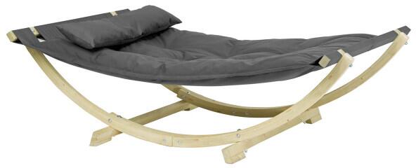 Hengesofa Lounge Bed 190x130 cm antrasitt forfra