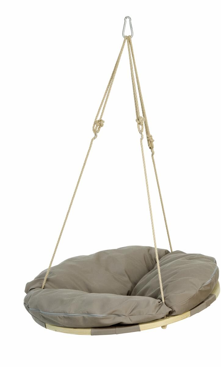 Hengestol Swing Nest 140 cm pute taupe forfra