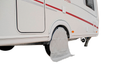 Hjulbeskyttelse Reflex polyetylen 63,5 x 18,5 cm - Hindermann forfra