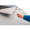 Hjulbeskyttelse Reflex polyetylen 63,5 x 18,5 cm - Hindermann sett fra siden