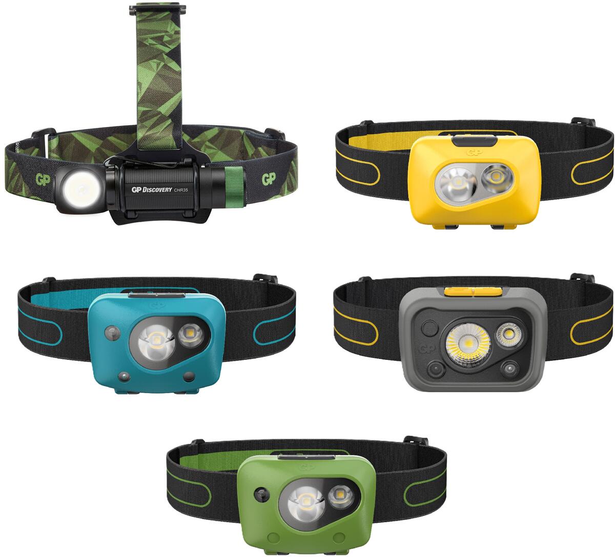 Hodelykt CH-serie for camping og friluftsliv - GP Batteries forfra