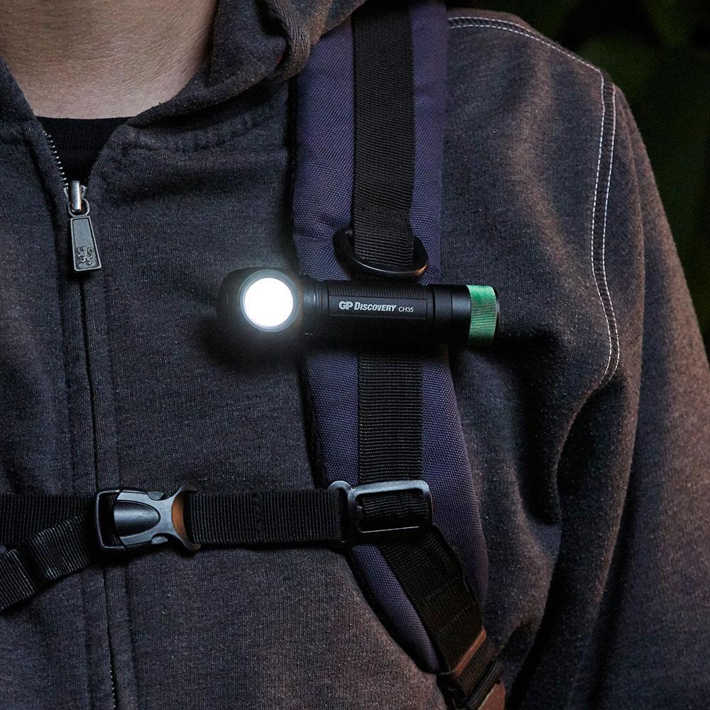 Hodelykt CH-serie for camping og friluftsliv - GP Batteries detalj