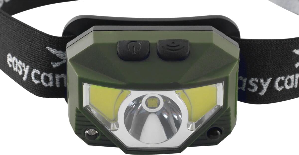 Detalj av hodelykt Crowberry 200 lumen