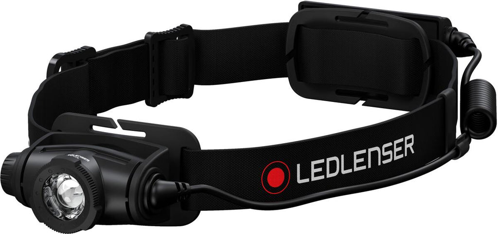 Hodelykt H5R Core 500 lumen forfra med justerbart hode