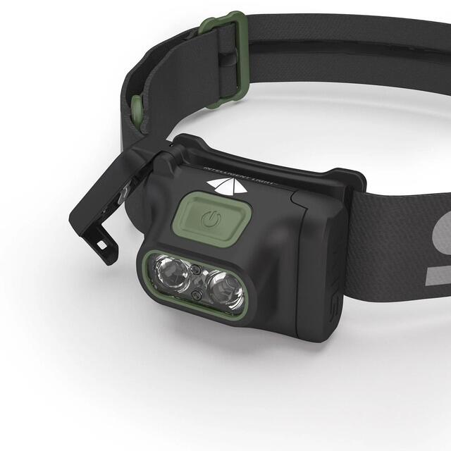 Montert Hodelykt Scout 3X 300lm, 84 g, hybrid AAA/oppladbar på hode