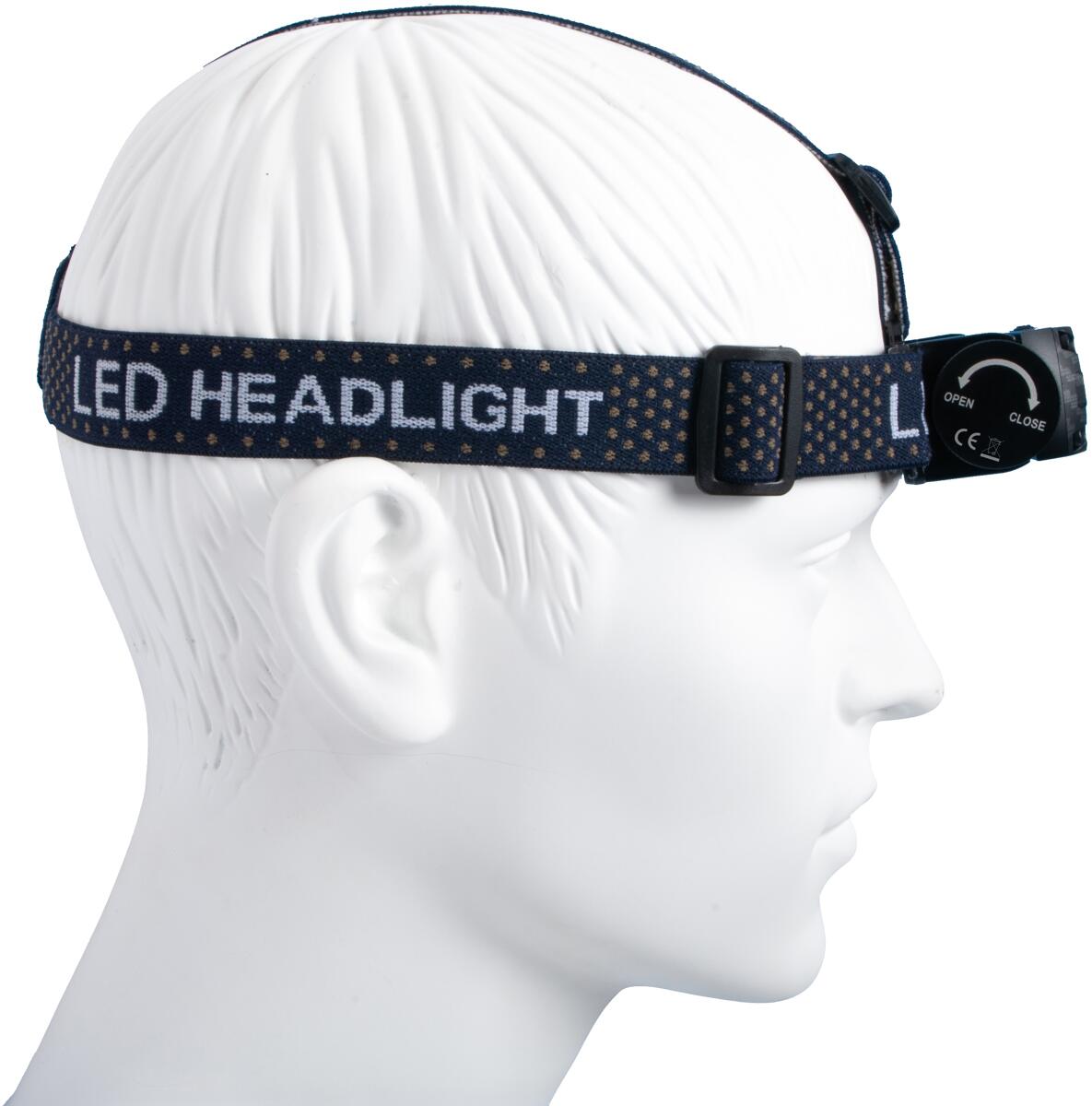 Hodelykt Sensor LED 800 lm med bevegelsessensor 200 m bak