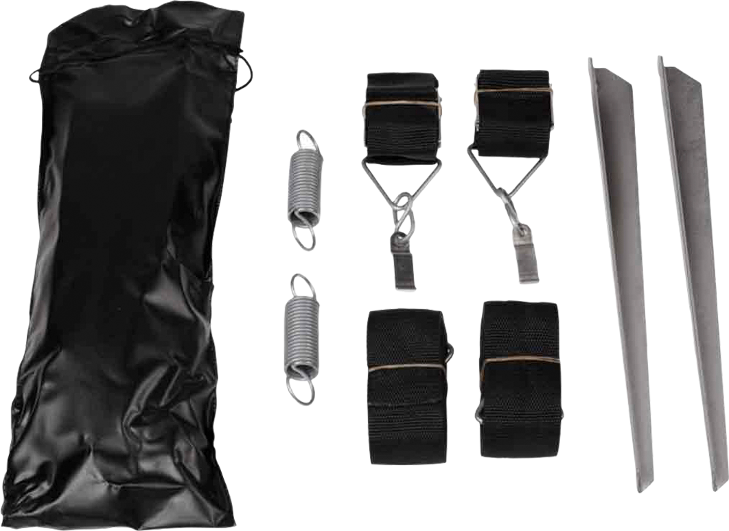 Hold Down Side Strap Kit stormsikring 9-delers sett 3 m forfra