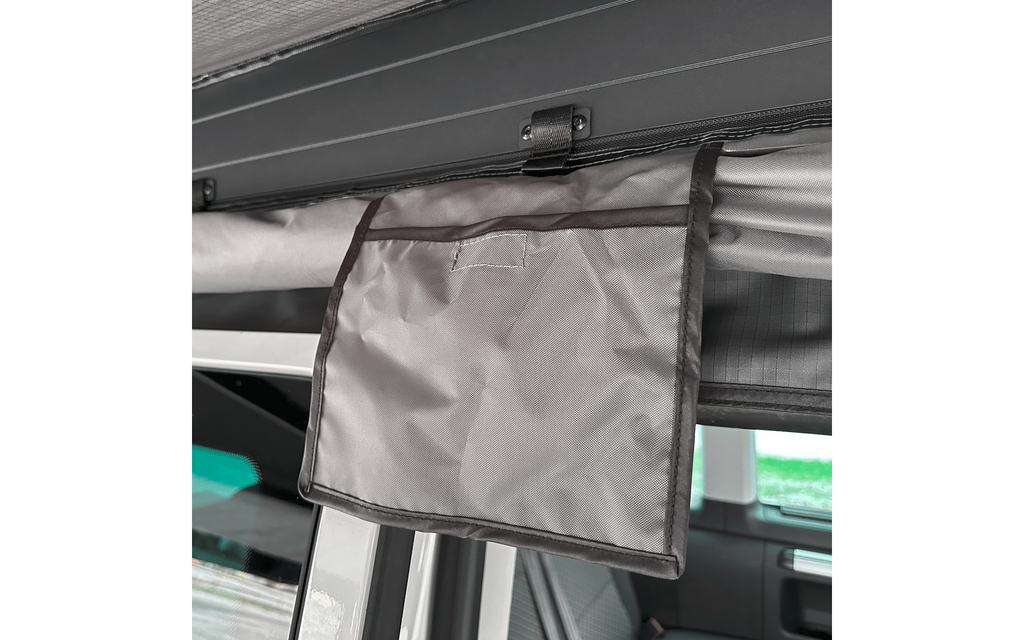 Horizon 180-graders sidemarkise 2 m med LED med spent bardun