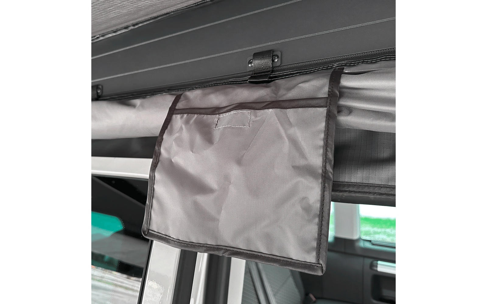 Horizon 180-graders sidemarkise 2 m med LED med spent bardun